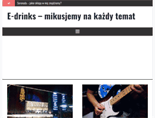 Tablet Screenshot of e-drinks.com.pl